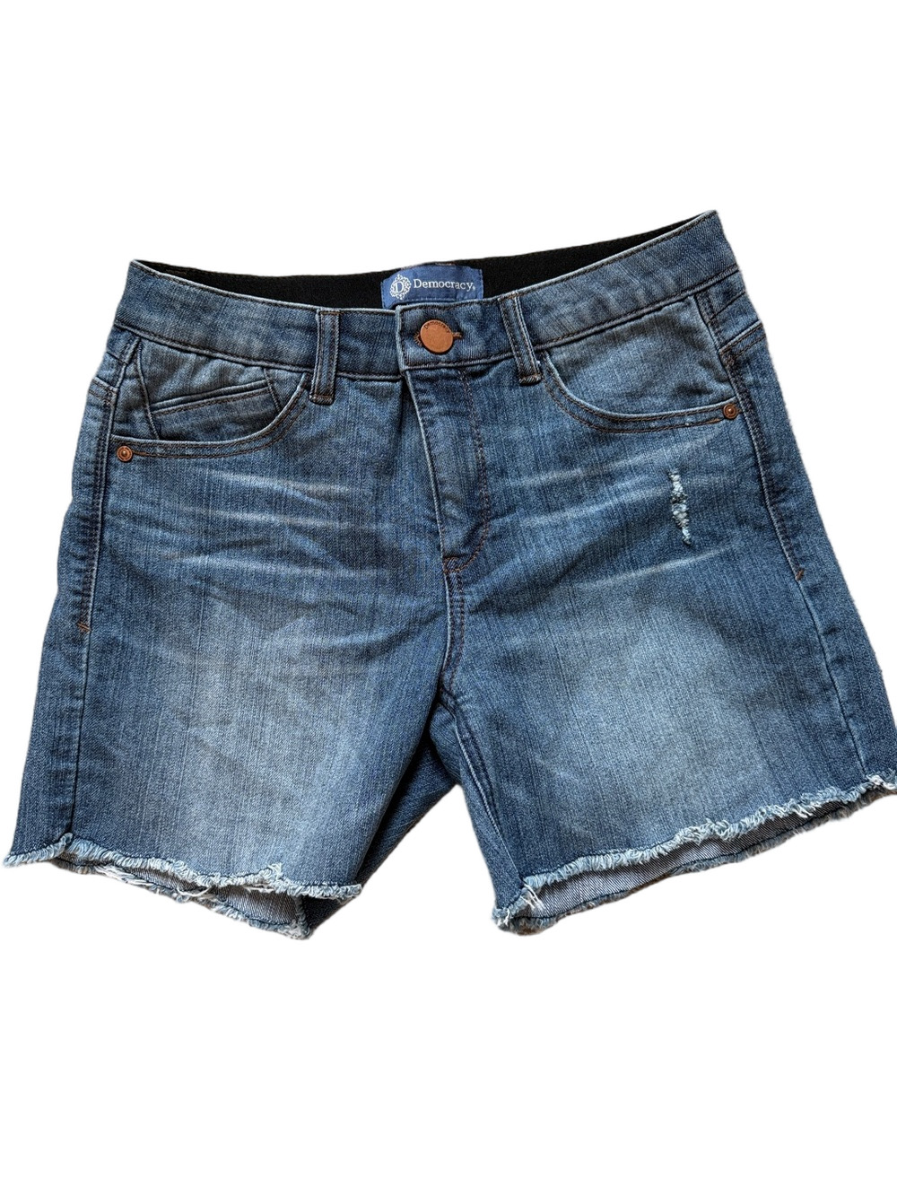 Democracy “Ab”solution Jean denim shorts sz 4